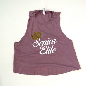 Senior Elite Cropped Muscle Tank